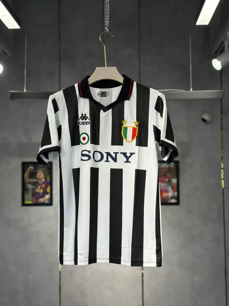 JUVENTUS 1995-96 HOME KIT DEL PIERO POLO EMBROIDERY PREMIUM