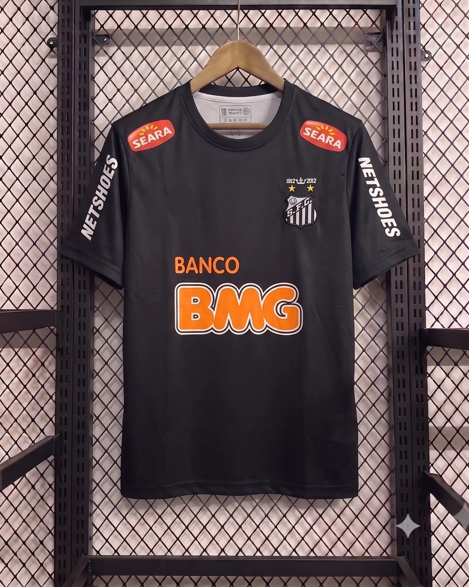 SANTOS 2012 BLACK KIT NEYMER EMBROIDERY (S)