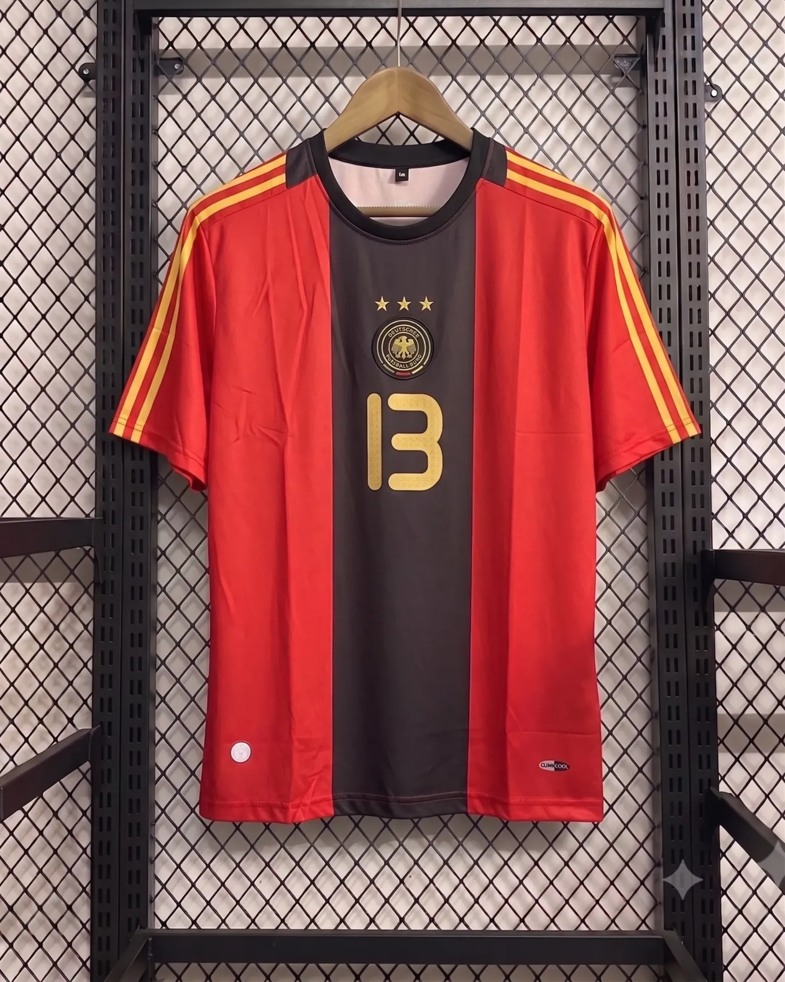 GERMANY 2008-09 AWAY KIT BALLACK FIVESLEEVE EMBROIDERY PREMIUM (S)