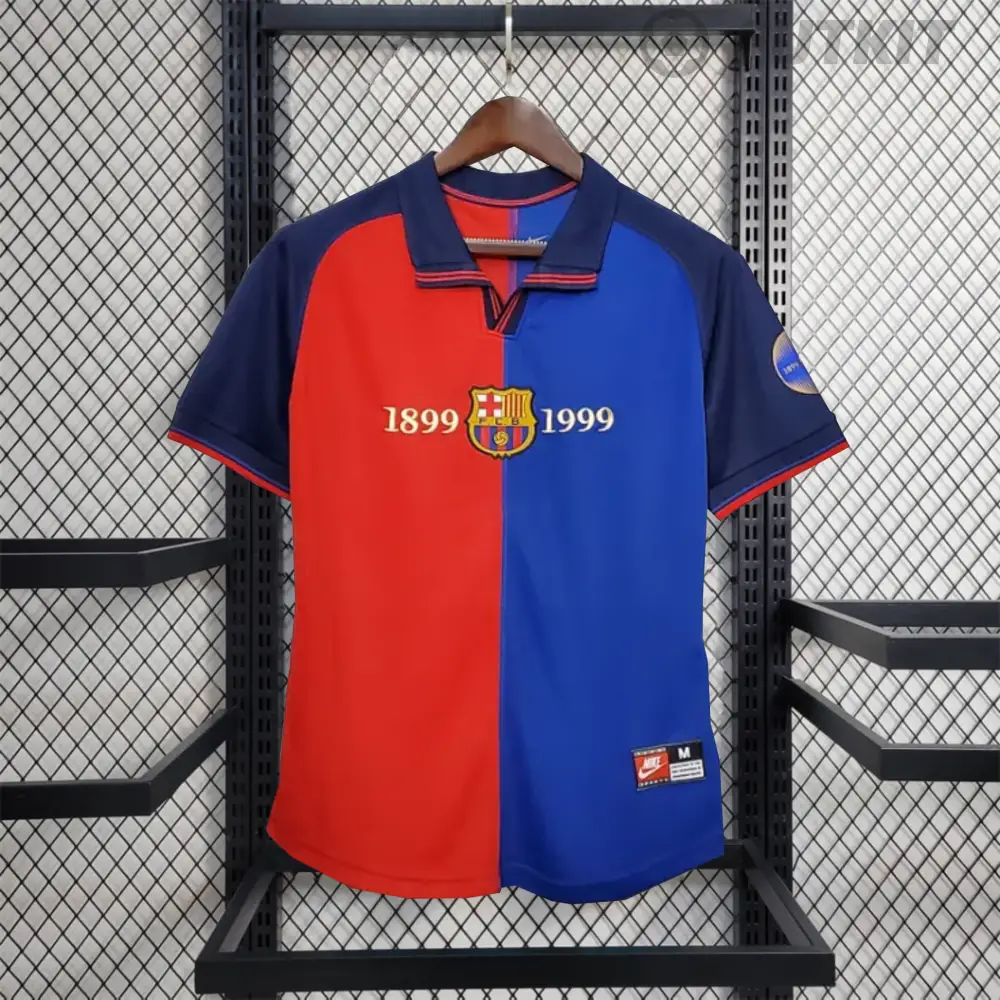 BARCELONA 1999 HOME KIT MESSI FIVESLEEVE POLO (S)