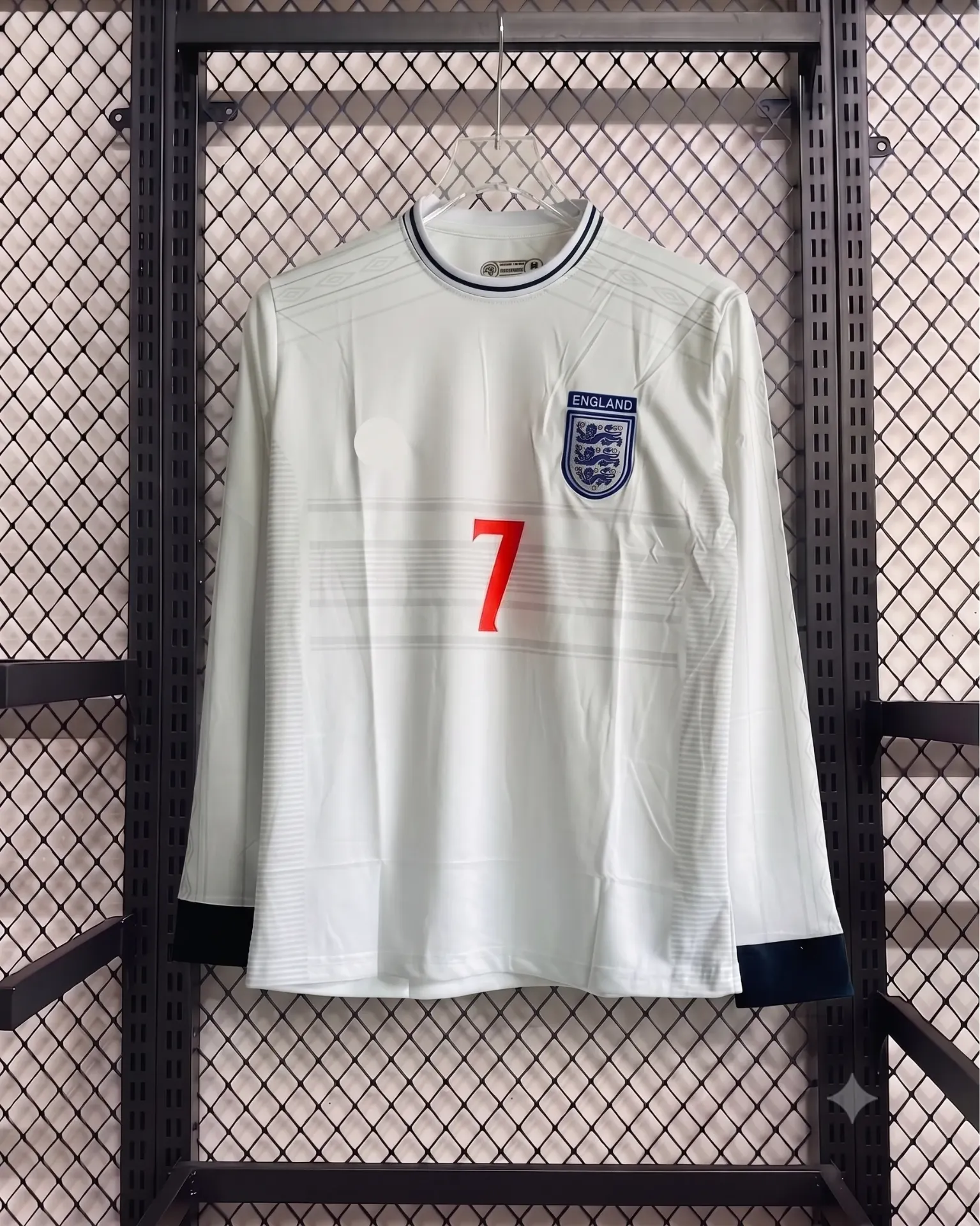 ENGLAND 2000 HOME KIT BECKHAM FULLSLEEVE EMBROIDERY