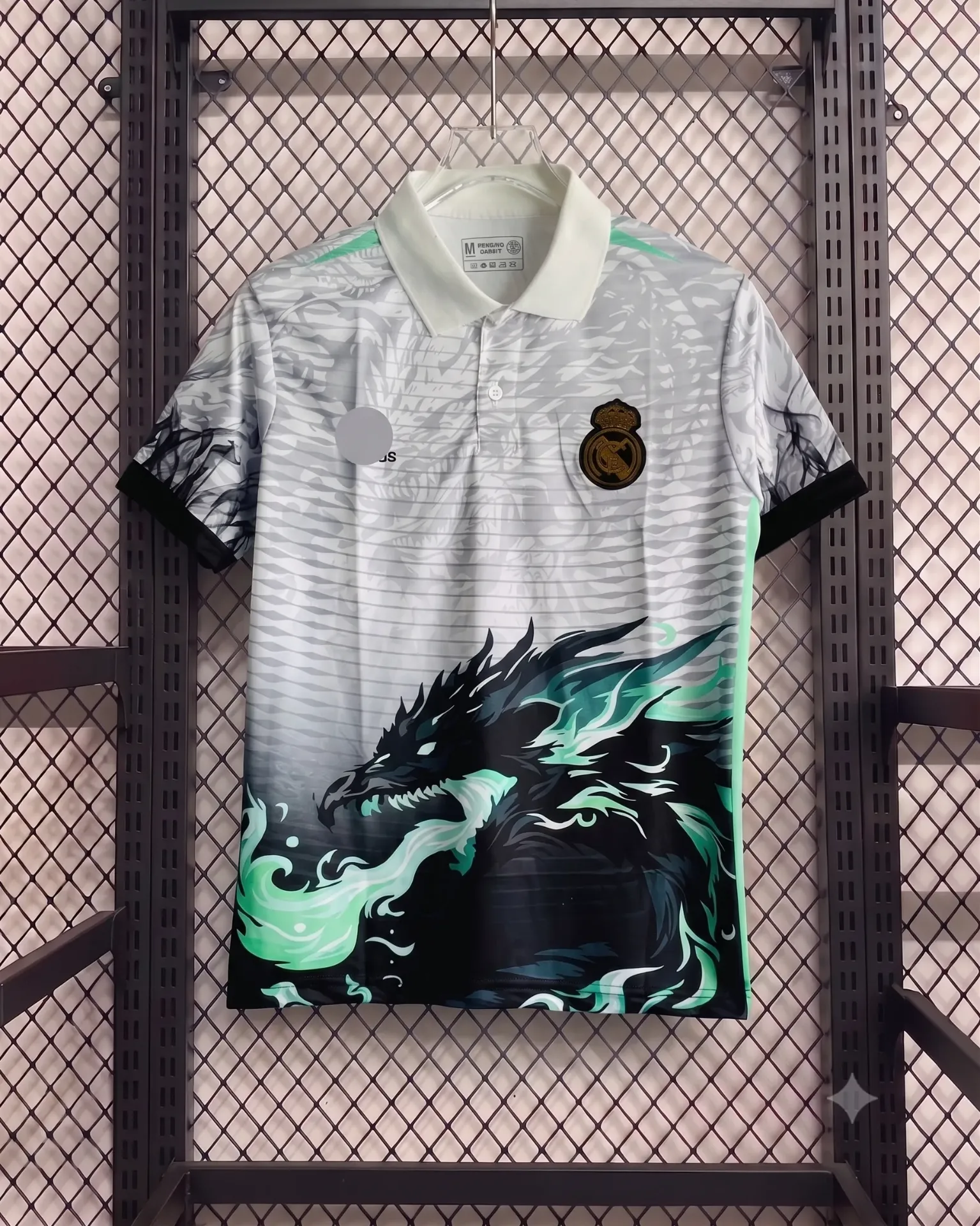 REAL MADRID 25-26 DRAGON KIT G/W POLO EMBROIDERY