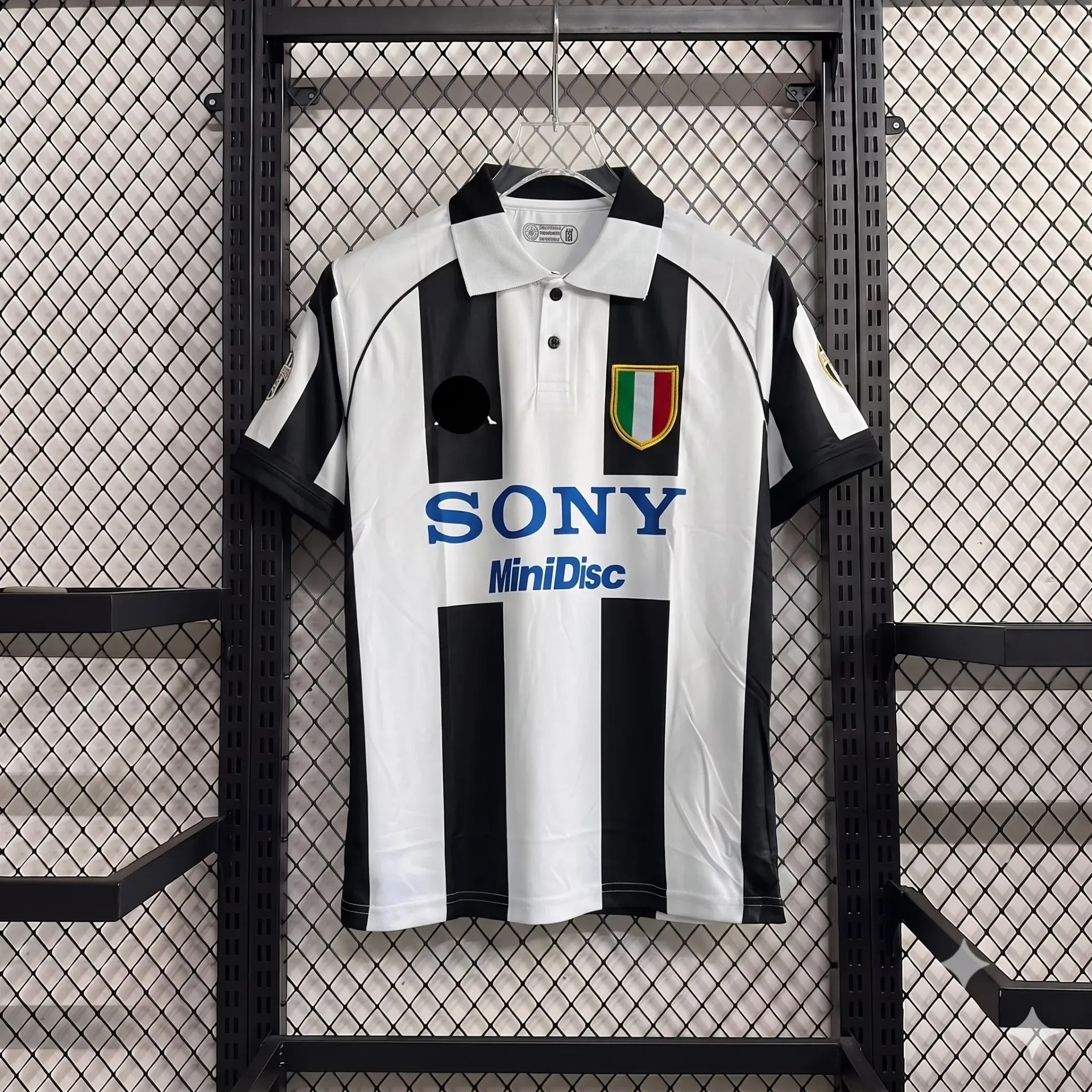 JUVENTUS 1997-98 HOME KIT ZIDANE POLO EMBROIDERY (S)
