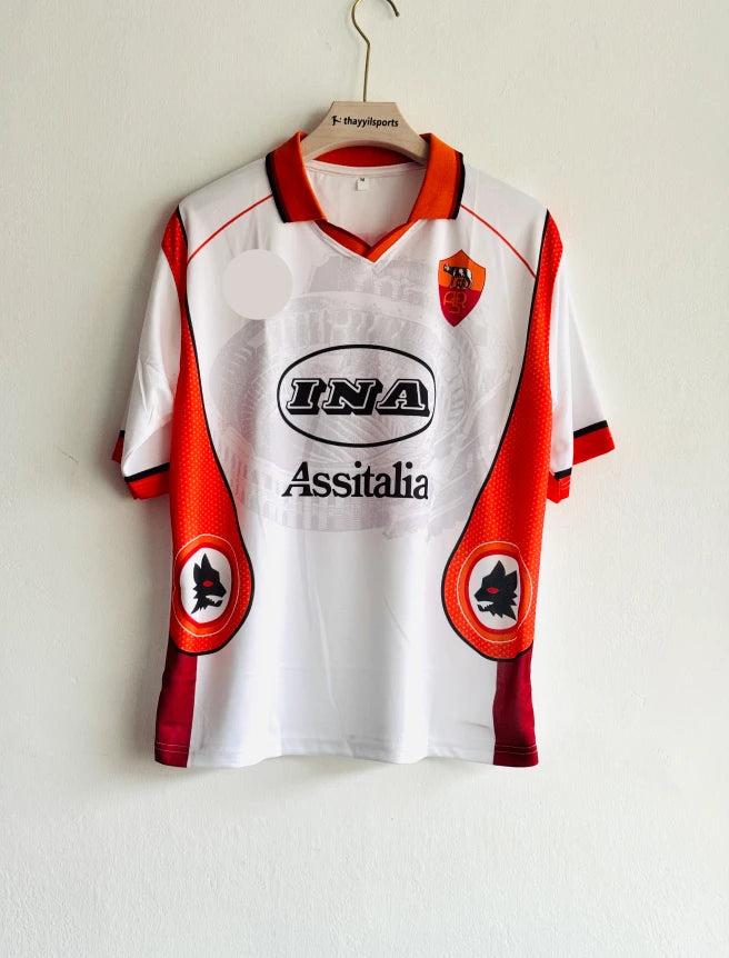 ROMA 1997-98 AWAY KIT TOTTI FIVESLEEVE POLO (L)