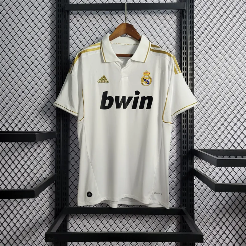 REAL MADRID 2011-12 HOME KIT RONALDO FIVESLEEVE POLO EMBROIDERY (S)