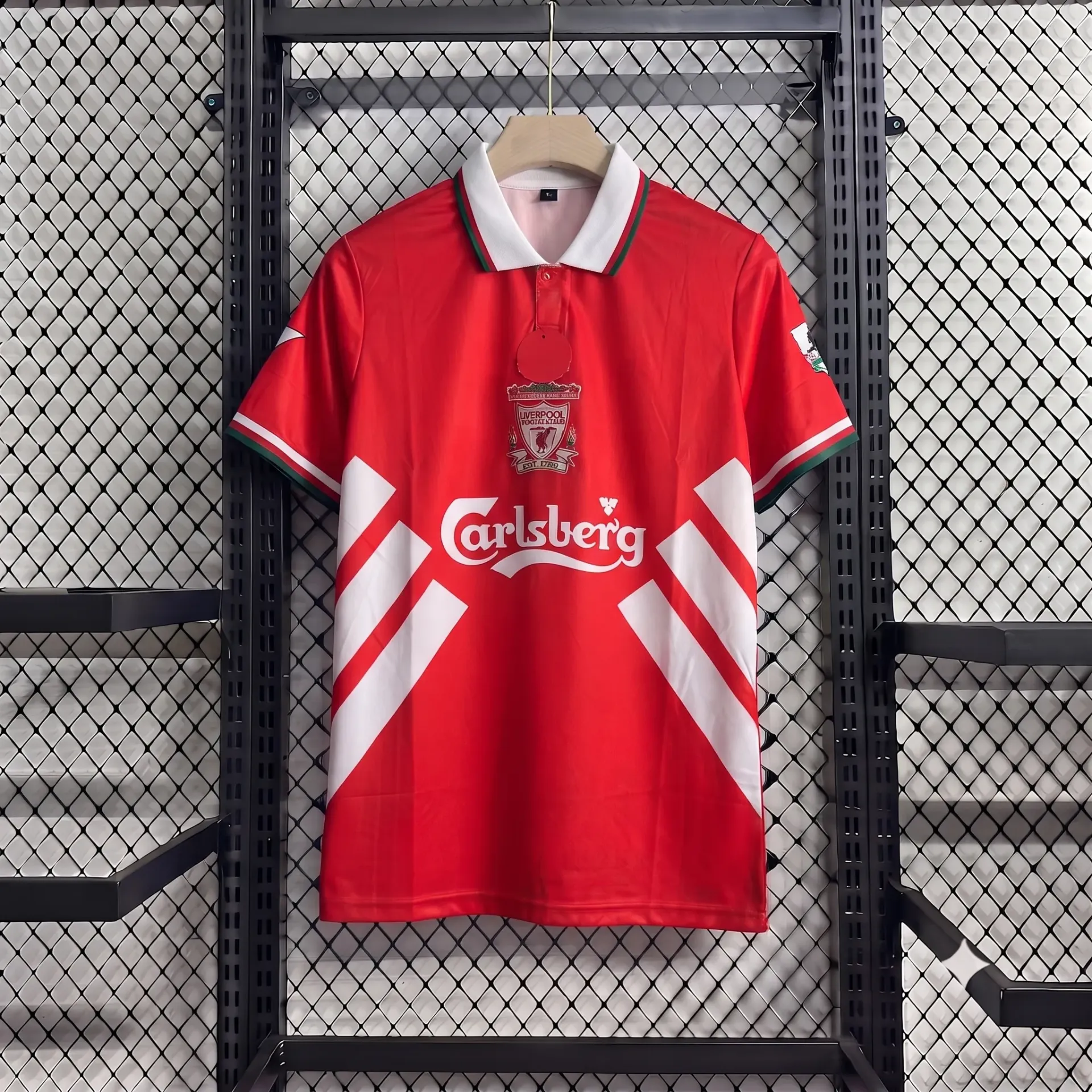 LIVERPOOL 1993-94 HOME KIT TORRES POLO EMBROIDERY PREMIUM (S)