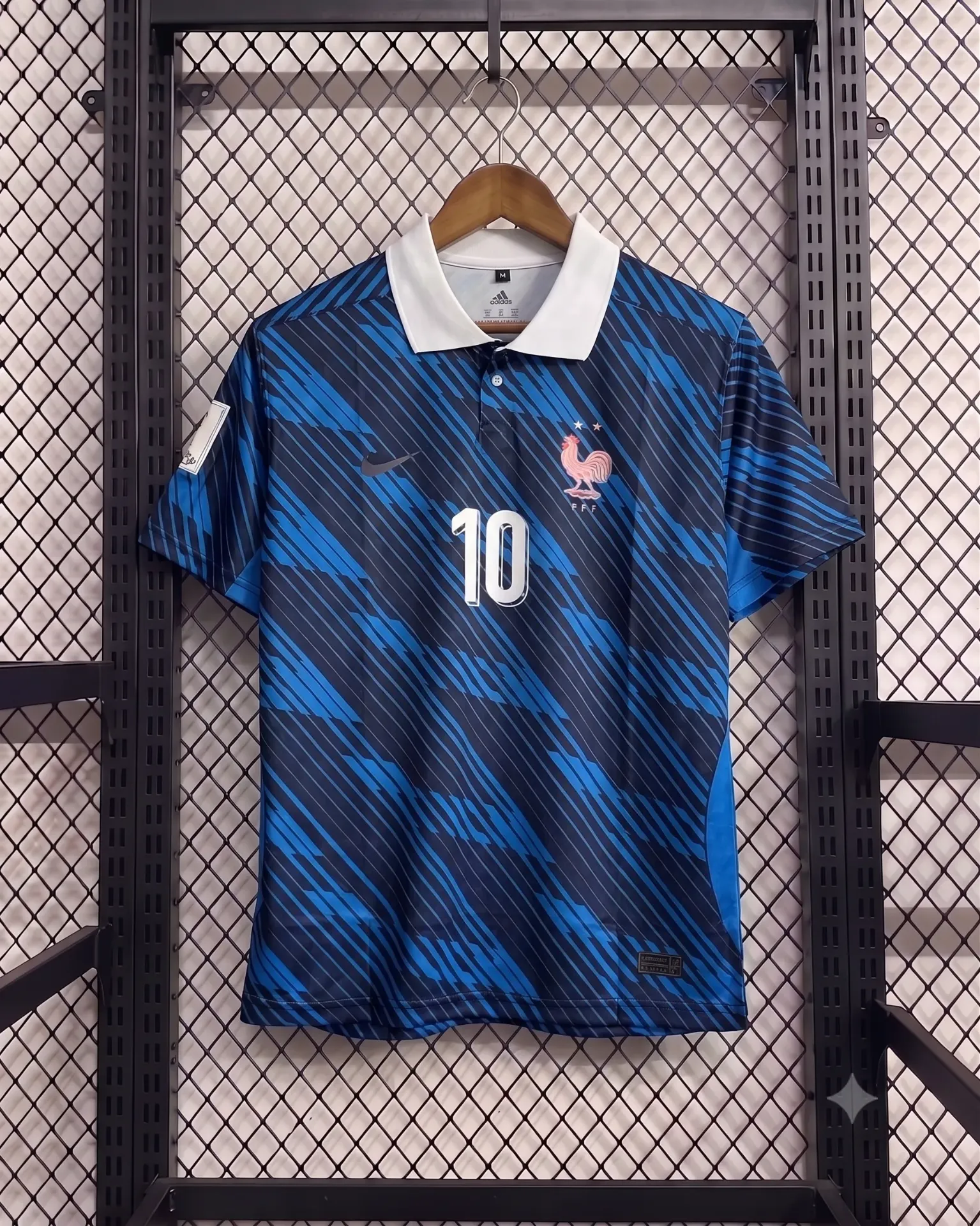 FRANCE 2026 HOME KIT MBAPPE POLO EMBROIDERY PREMIUM (M)
