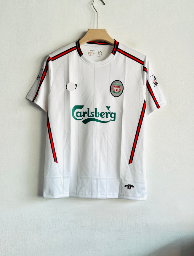 LIVERPOOL 2003-04 AWAY KIT GERRARD EMBROIDERY (S)