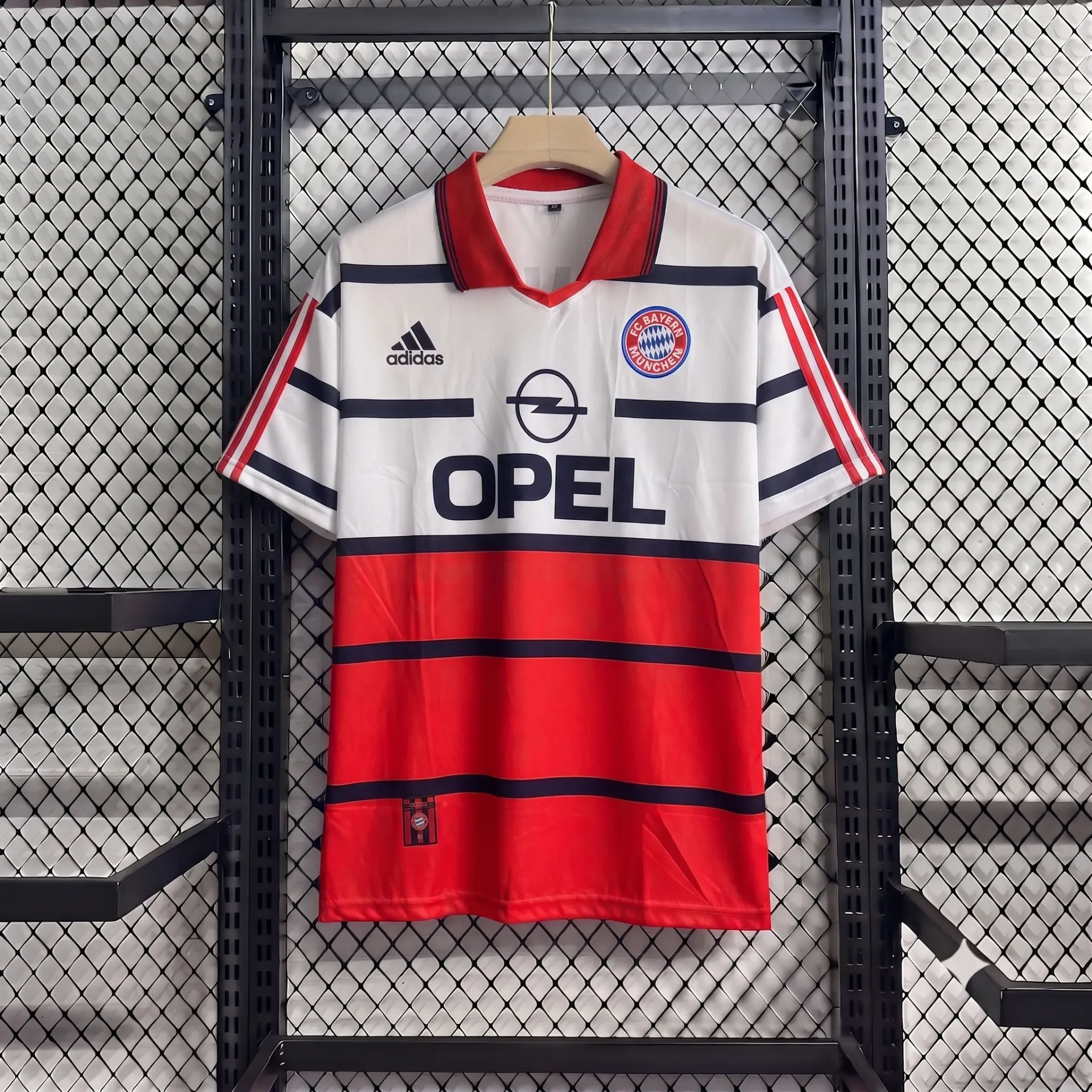 BAYERN 1998-99 AWAY KIT MATTHAUS POLO EMBROIDERY (S)