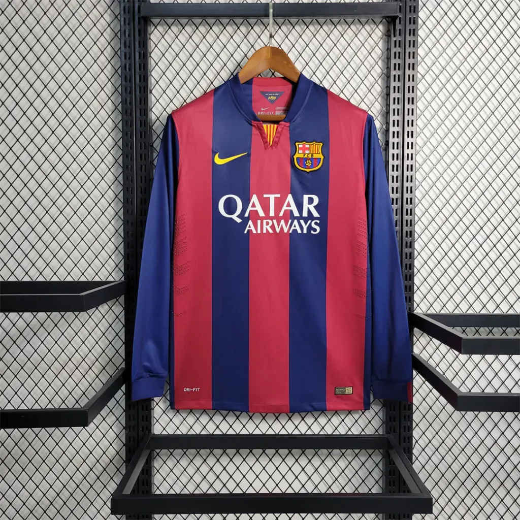 BARCELONA 2014-15 HOME KIT MESSI FULLSLEEVE EMBROIDERY (S)