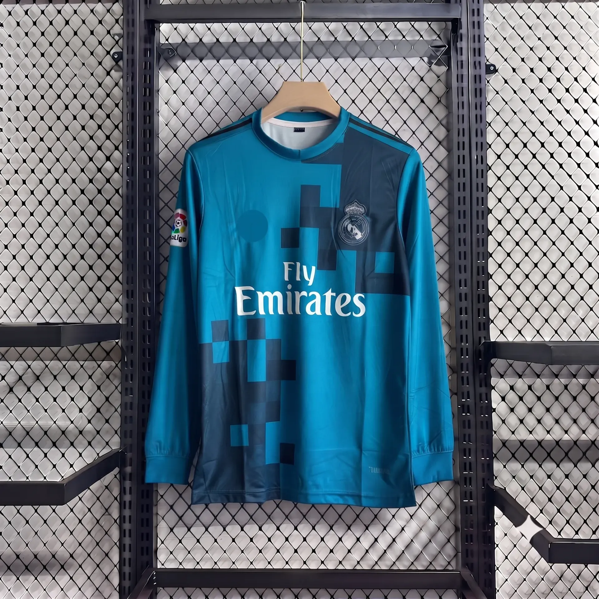 REAL MADRID 2017-18 THIRD KIT RONALDO FULLSLEEVE EMBROIDERY PREMIUM (S)