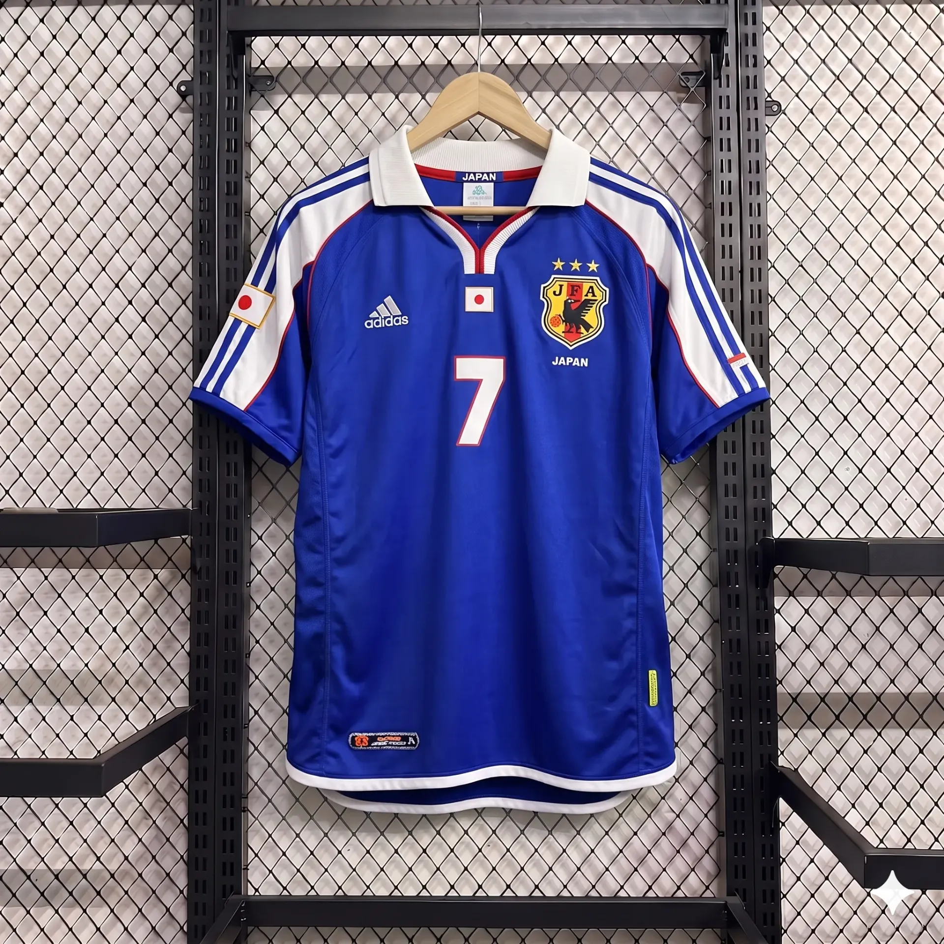JAPAN 2000-01 HOME KIT NAKATA POLO EMBROIDERY PREMIUM (S)
