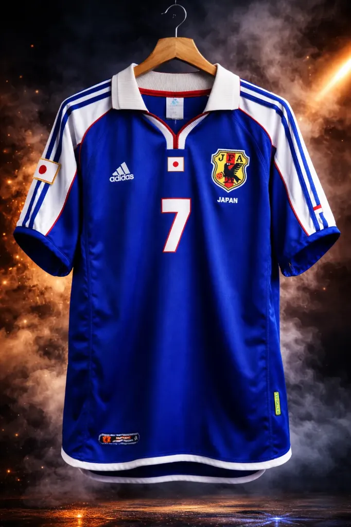 JAPAN 2000-01 HOME KIT NAKATA POLO EMBROIDERY PREMIUM (S)