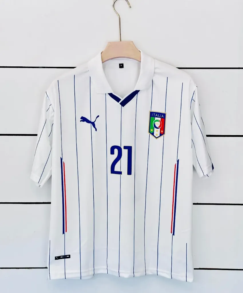ITALY 2016-17 AWAY KIT PIRLO FIVESLEEVE POLO