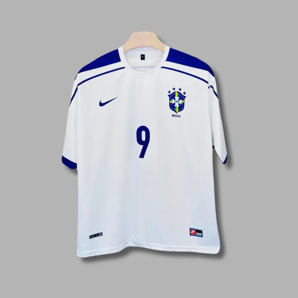 BRAZIL 2002 THIRD KIT RONALDO FIVESLEEVE