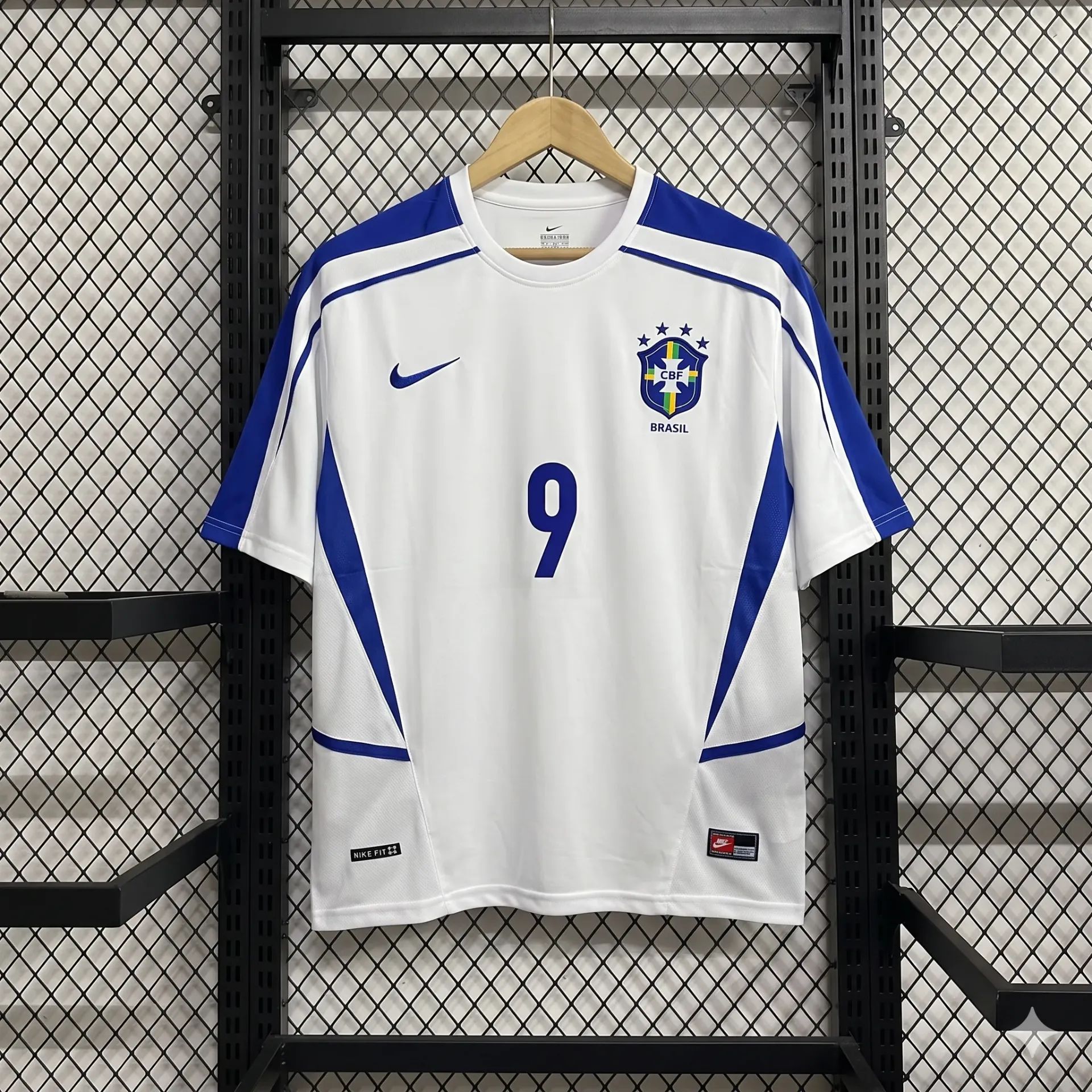 BRAZIL 2002 THIRD KIT RONALDO FIVESLEEVE (S)